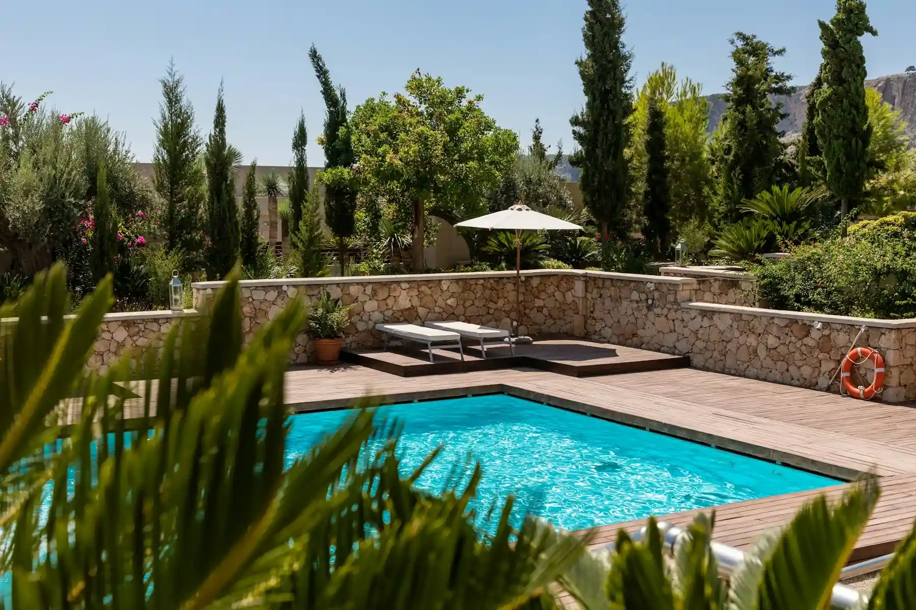 A pool that fits the landscape.